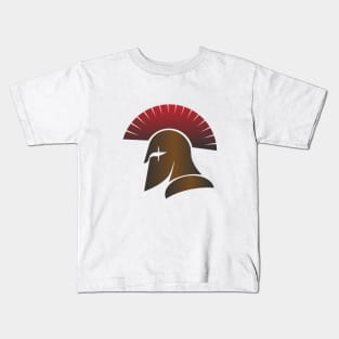 Ancient warrior helmet design Kids T-Shirt